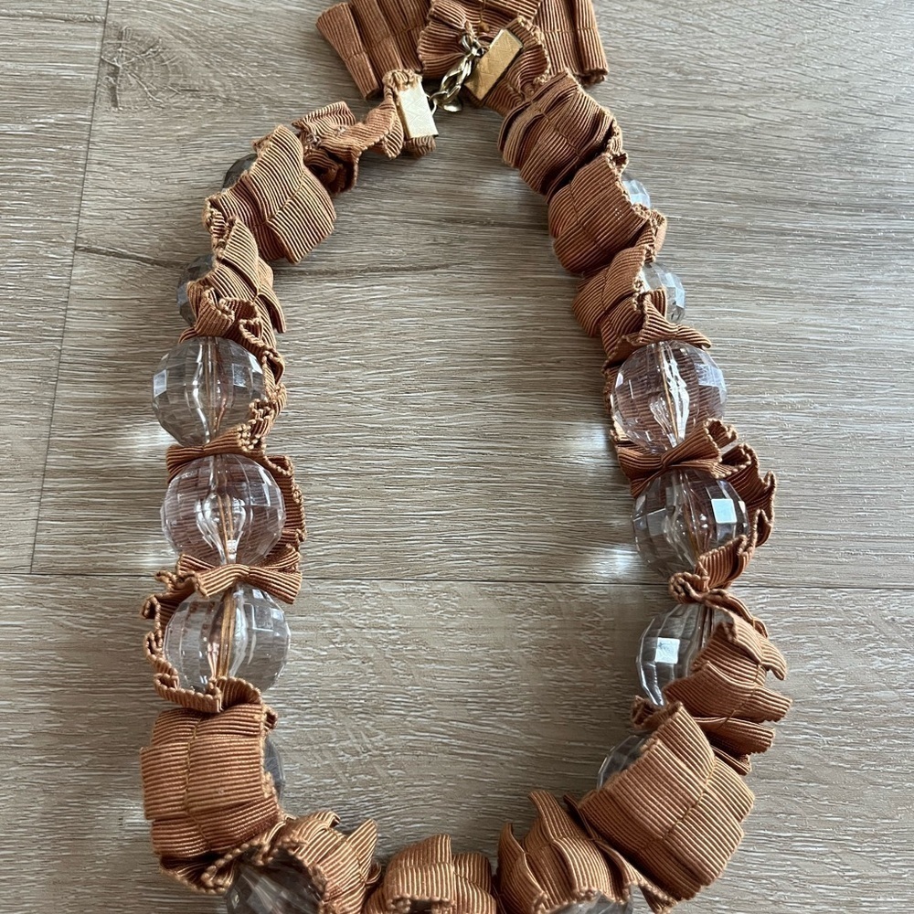 Elegant Brown Beaded Necklace